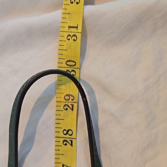 Coach Turn Lock Mini Crossbody Hunter Green Blue Tag Excellent Condition - Picture 13 of 13